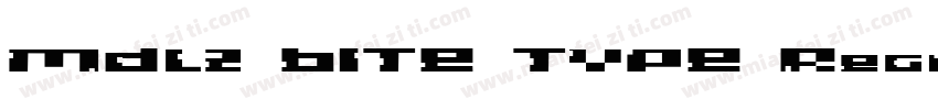MDLZ BITE TYPE Regular字体转换